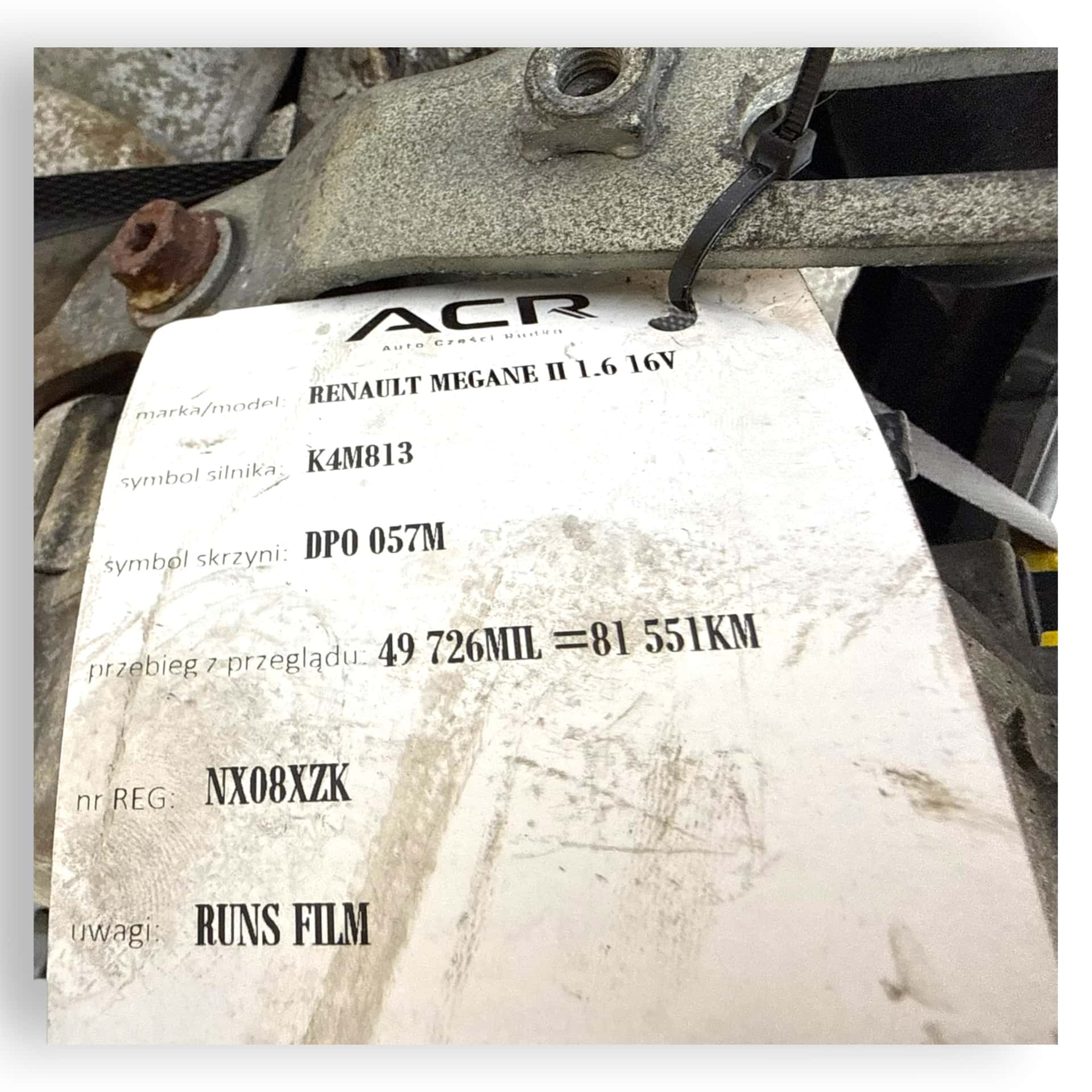Moteur K4M 813 vue 11