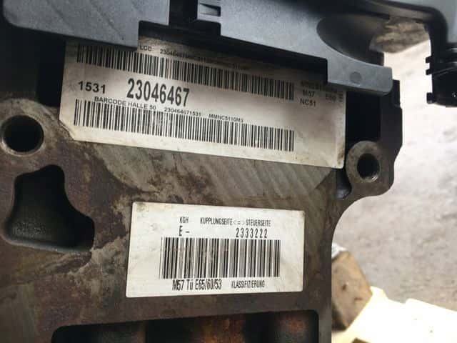 Moteur M57 D25 (256D2) vue 3