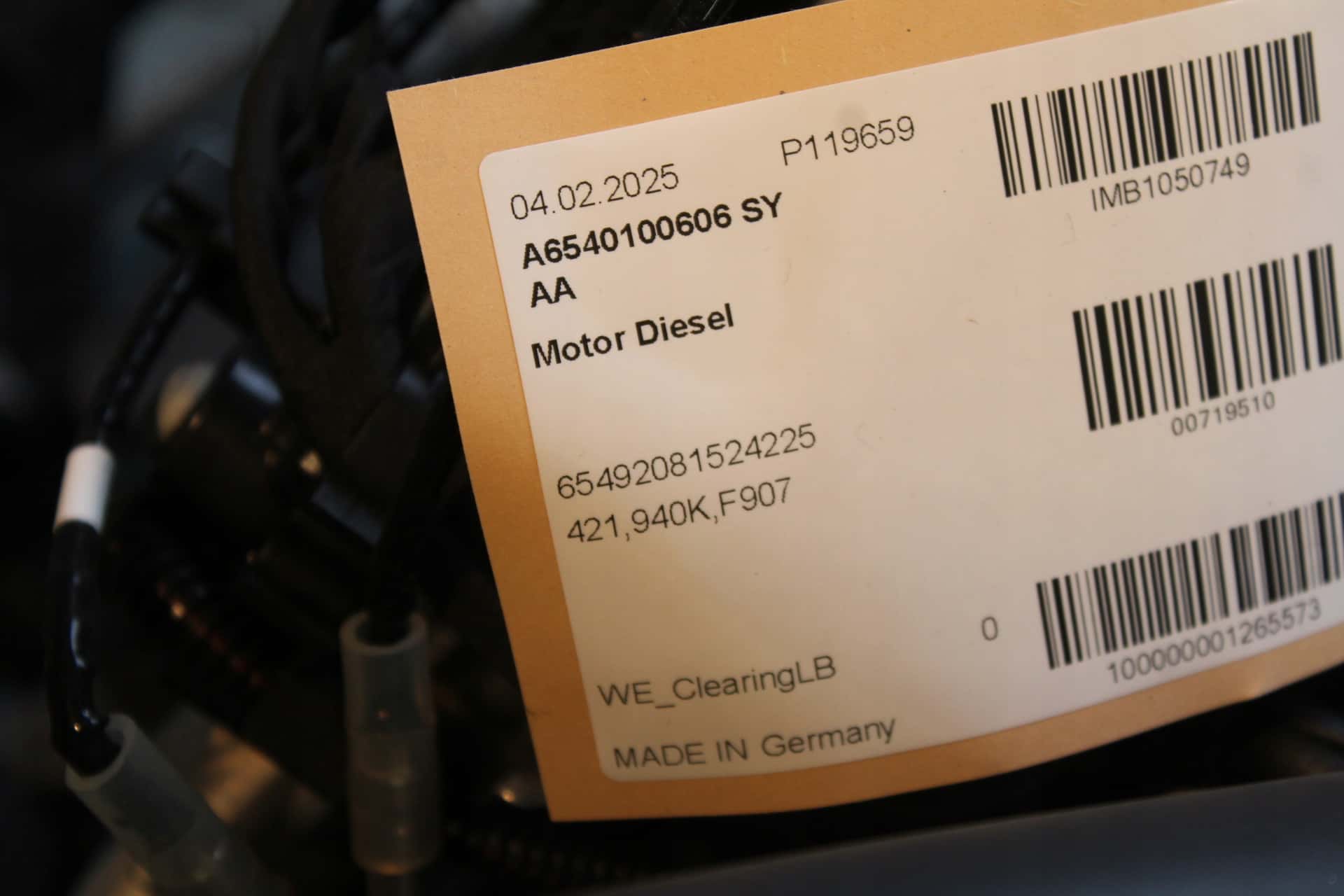 Moteur OM 654.920 vue 8
