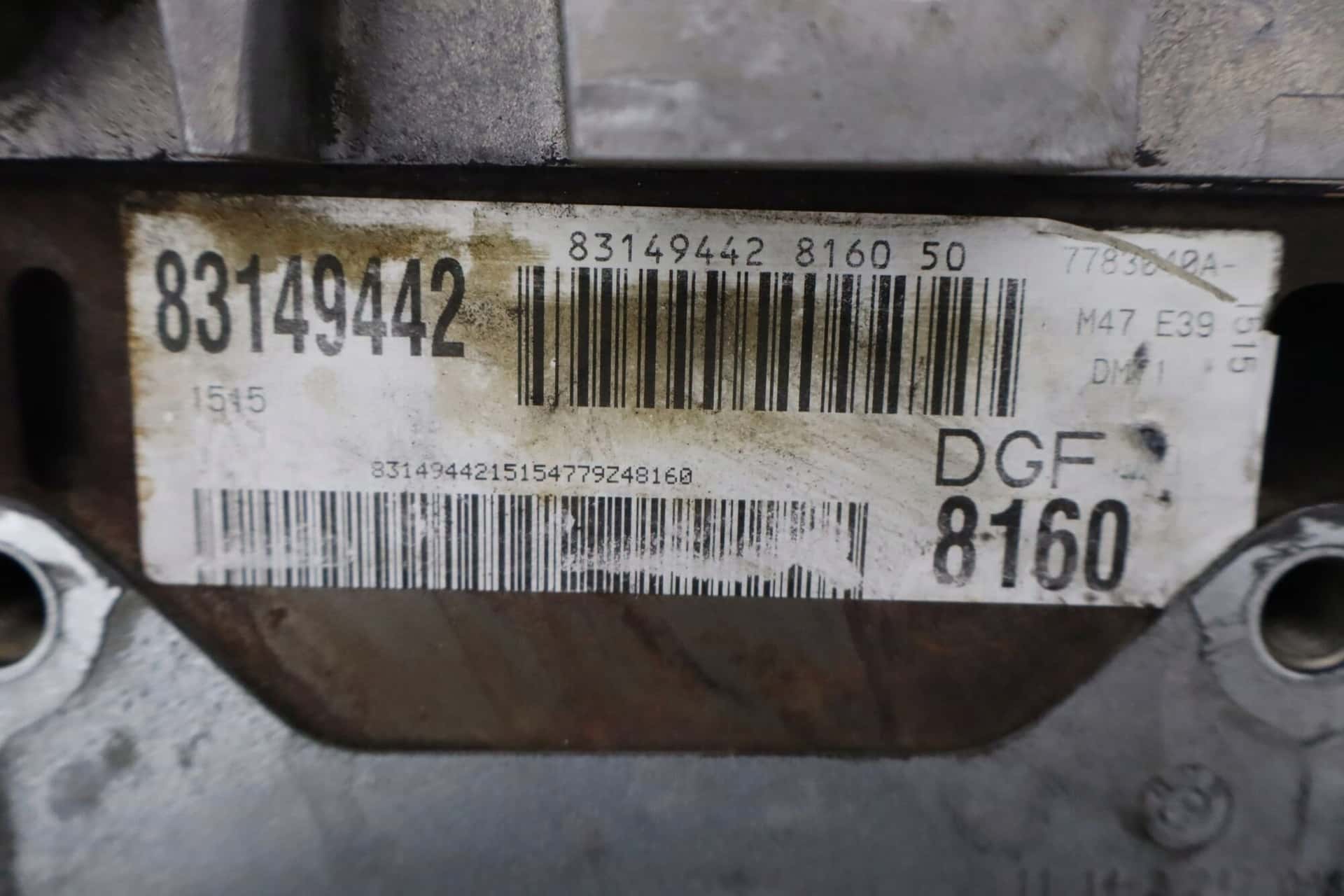 Moteur M47 D20 (204D1) vue 8