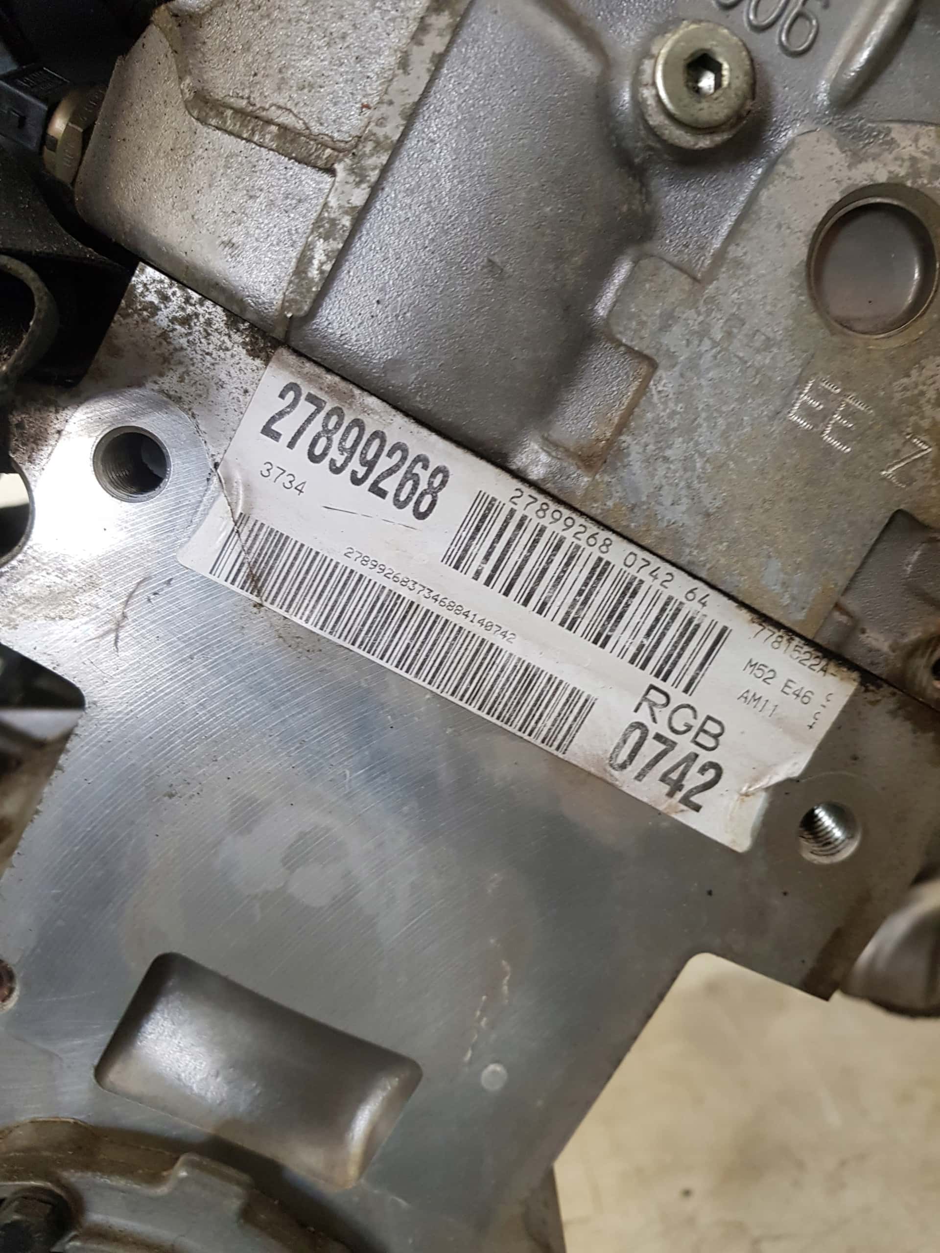 Moteur M52 B20 (206S4) vue 8