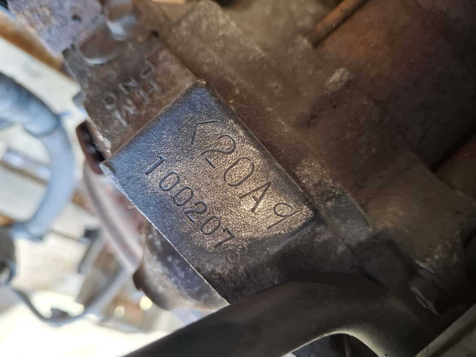 Moteur K20A9 vue 2