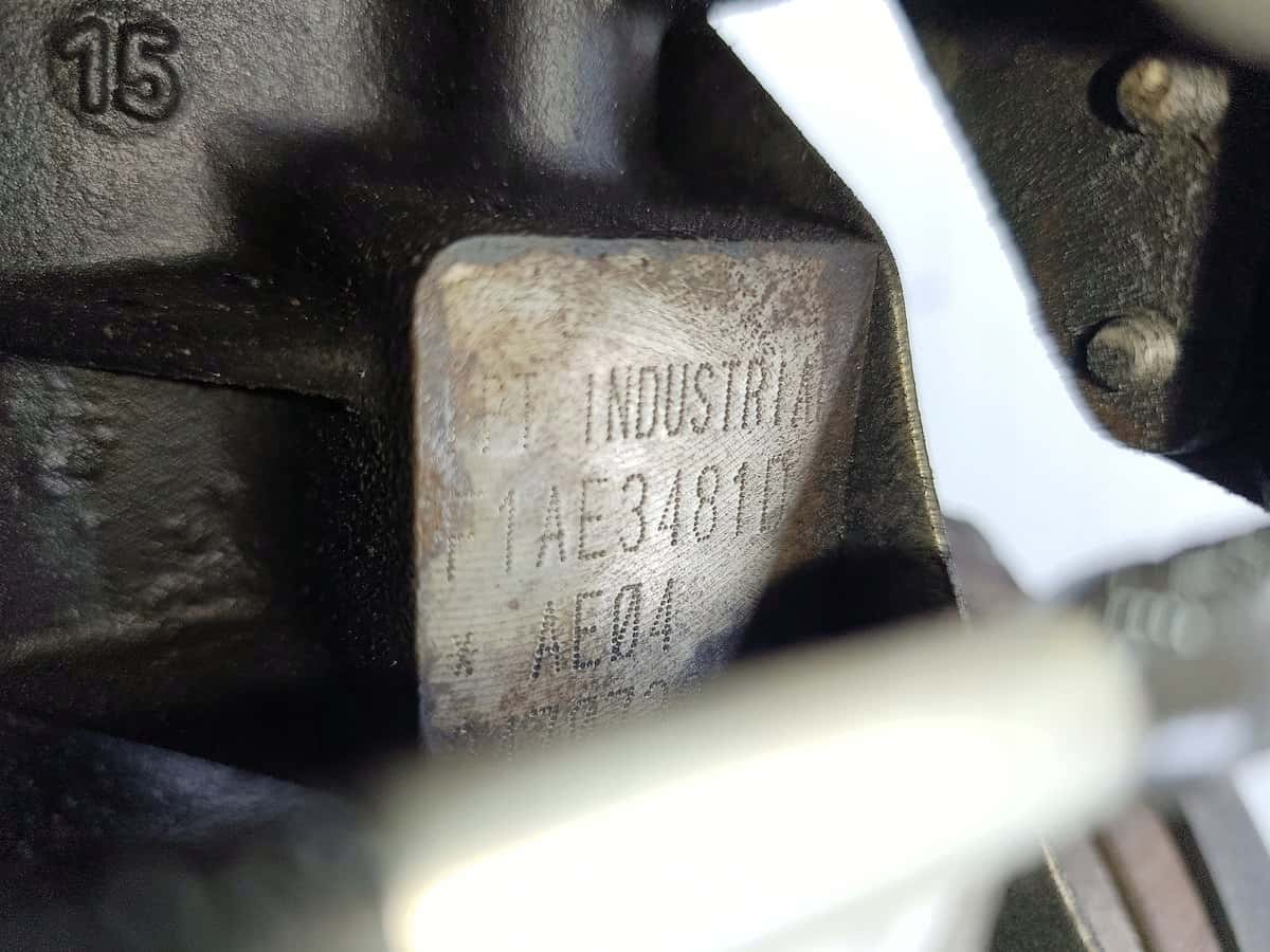 Moteur F1AE3481D vue 2