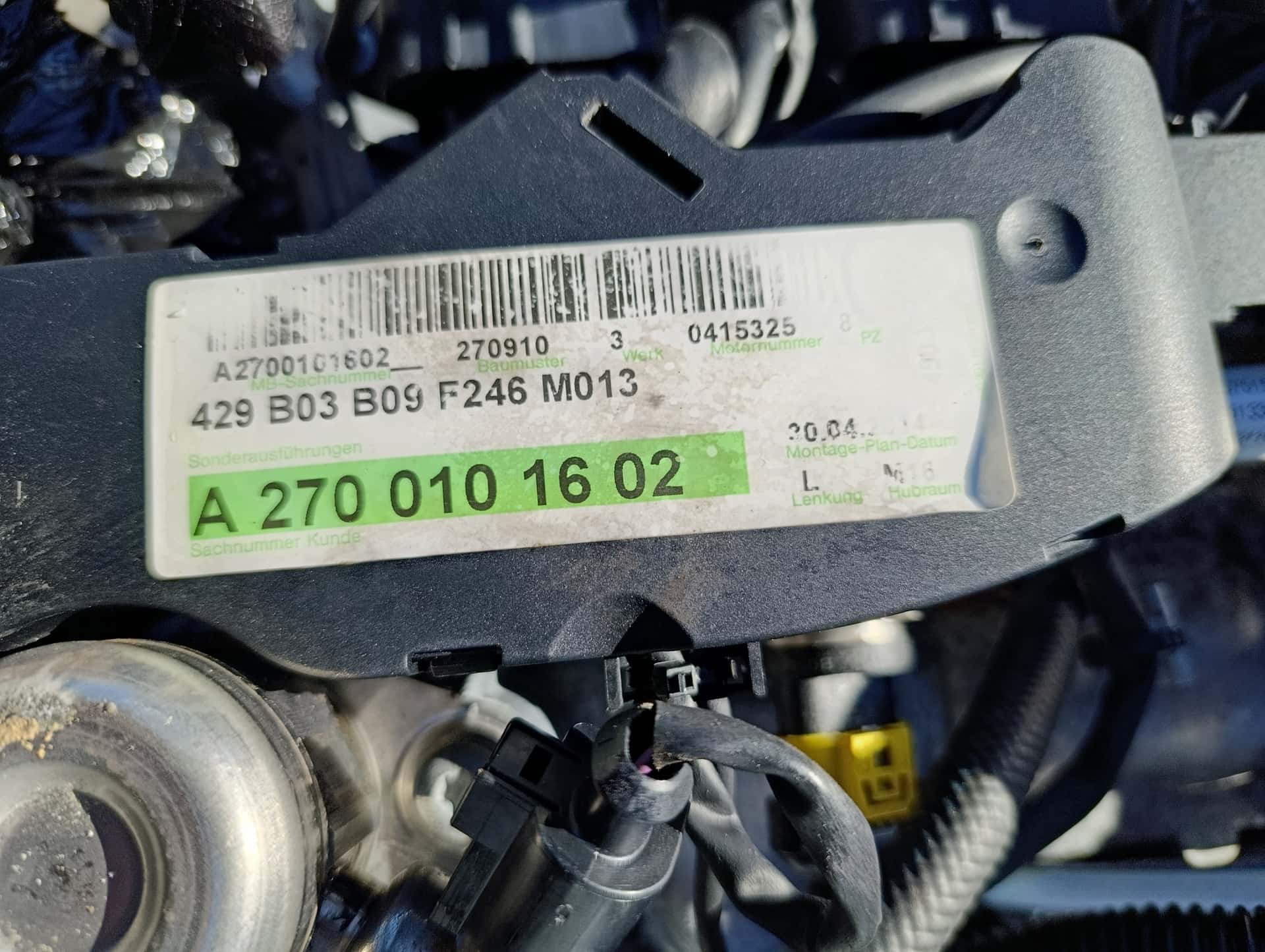 Moteur M 270.910 vue 7