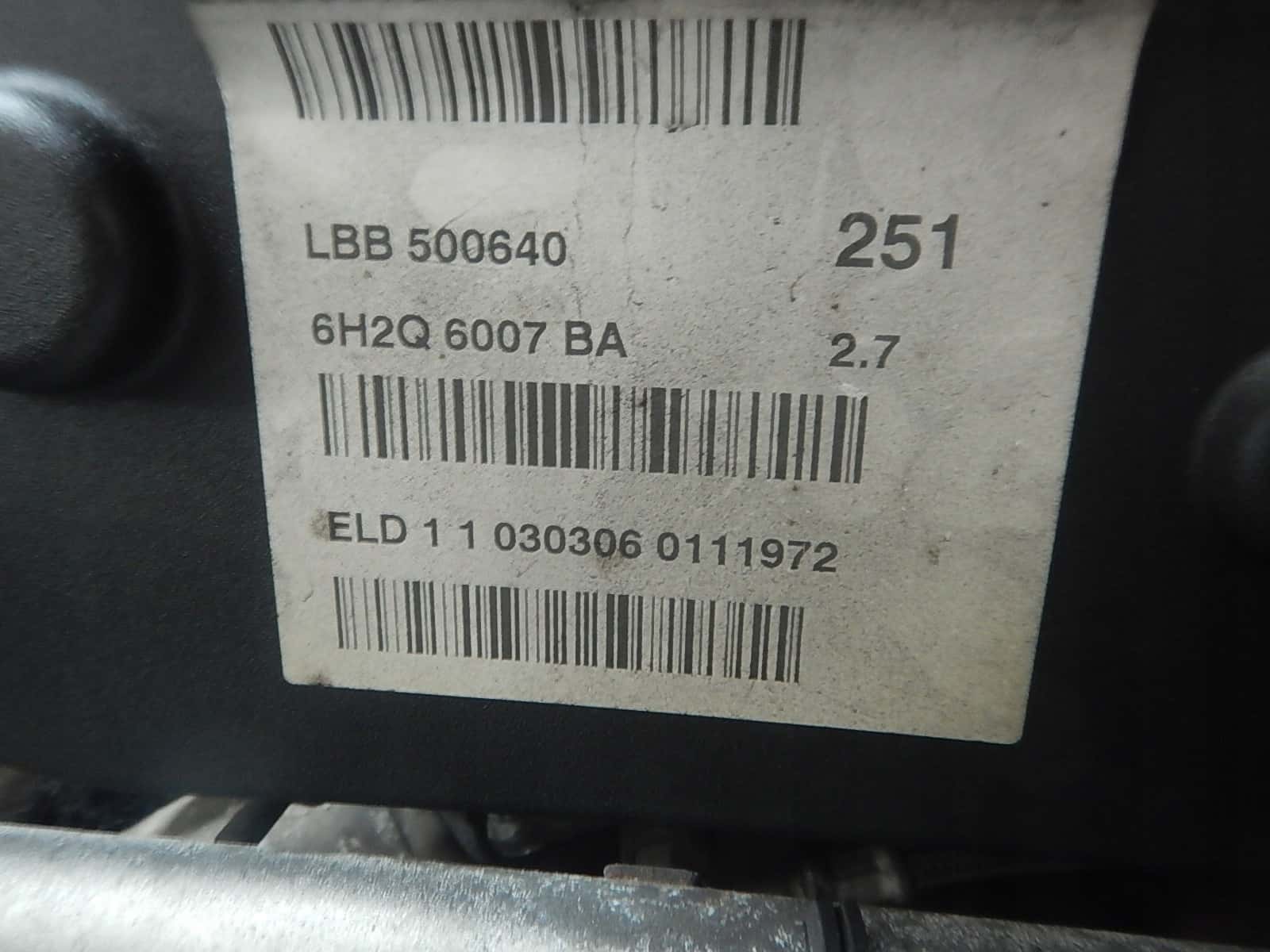 Moteur 276DT(TDV6) vue 3