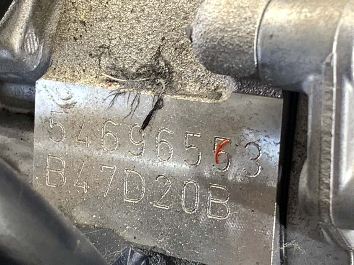 Moteur B47 D20 B vue 9