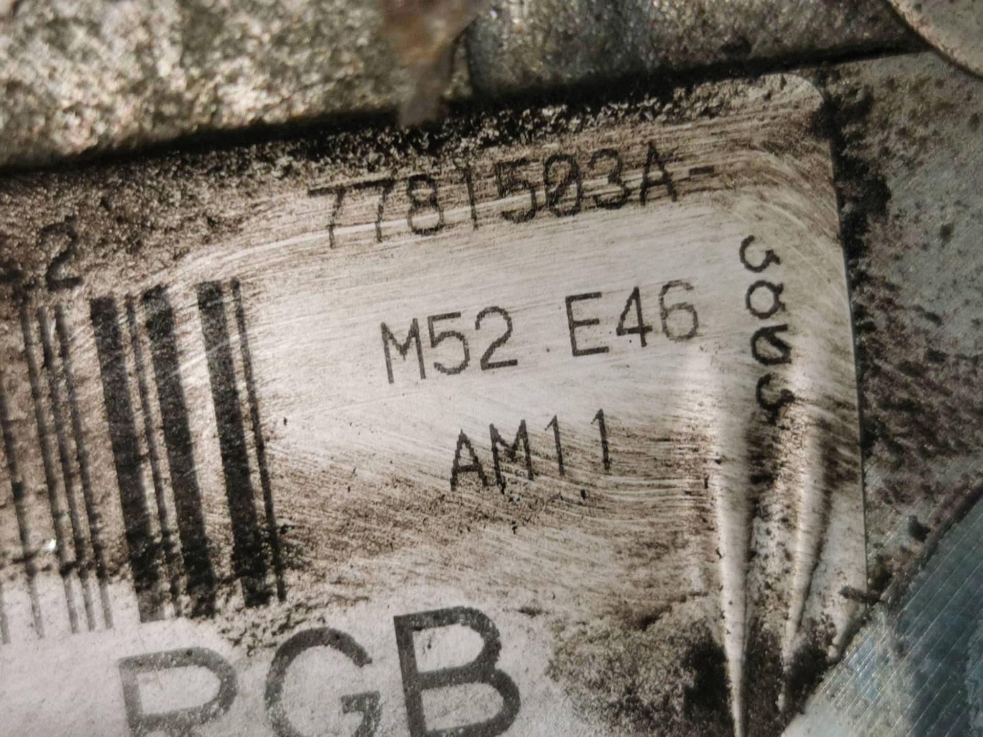 Moteur M52 B20 (206S4) — vue 7