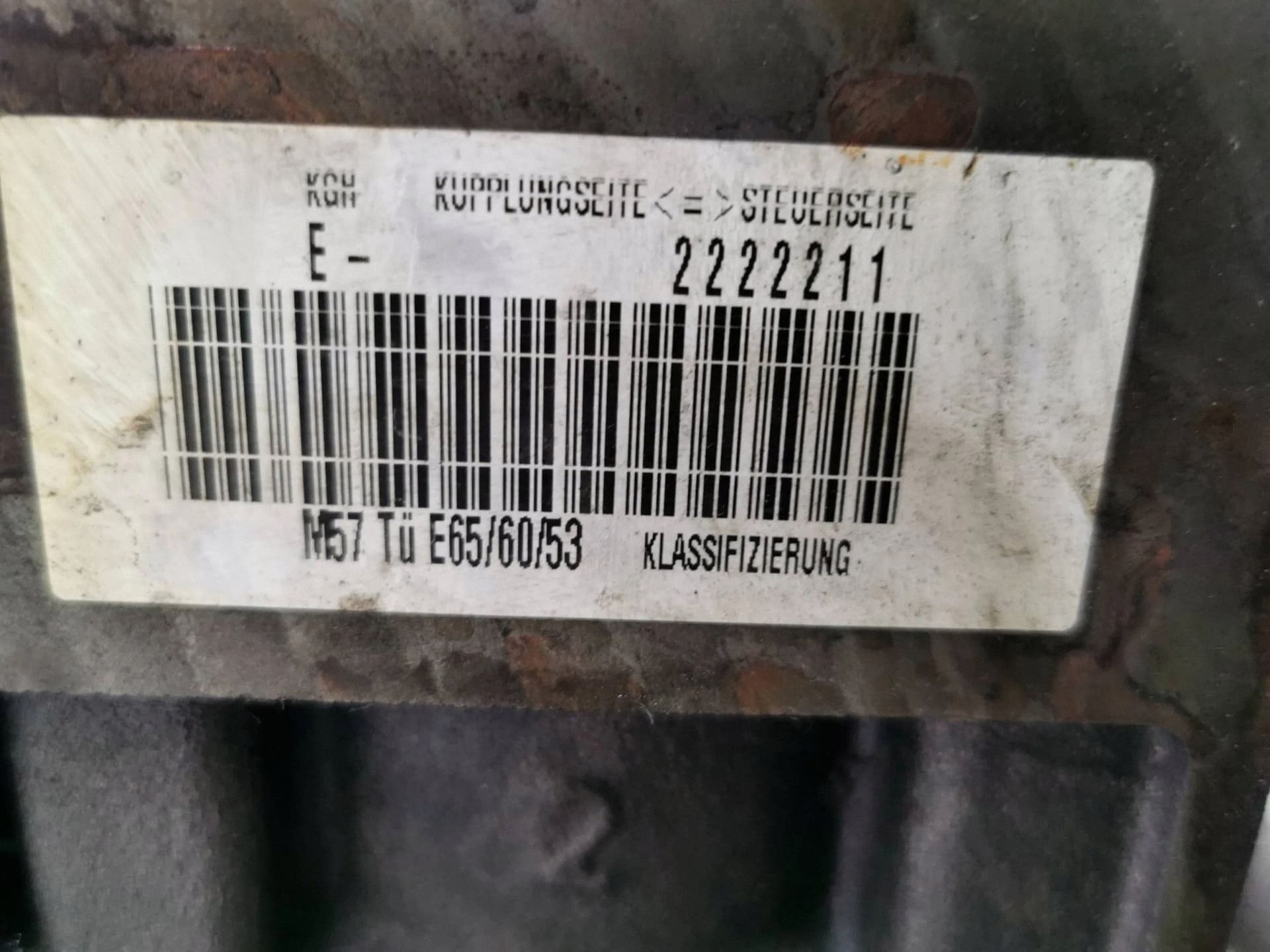 Moteur M57 D25 (256D2) — vue 11