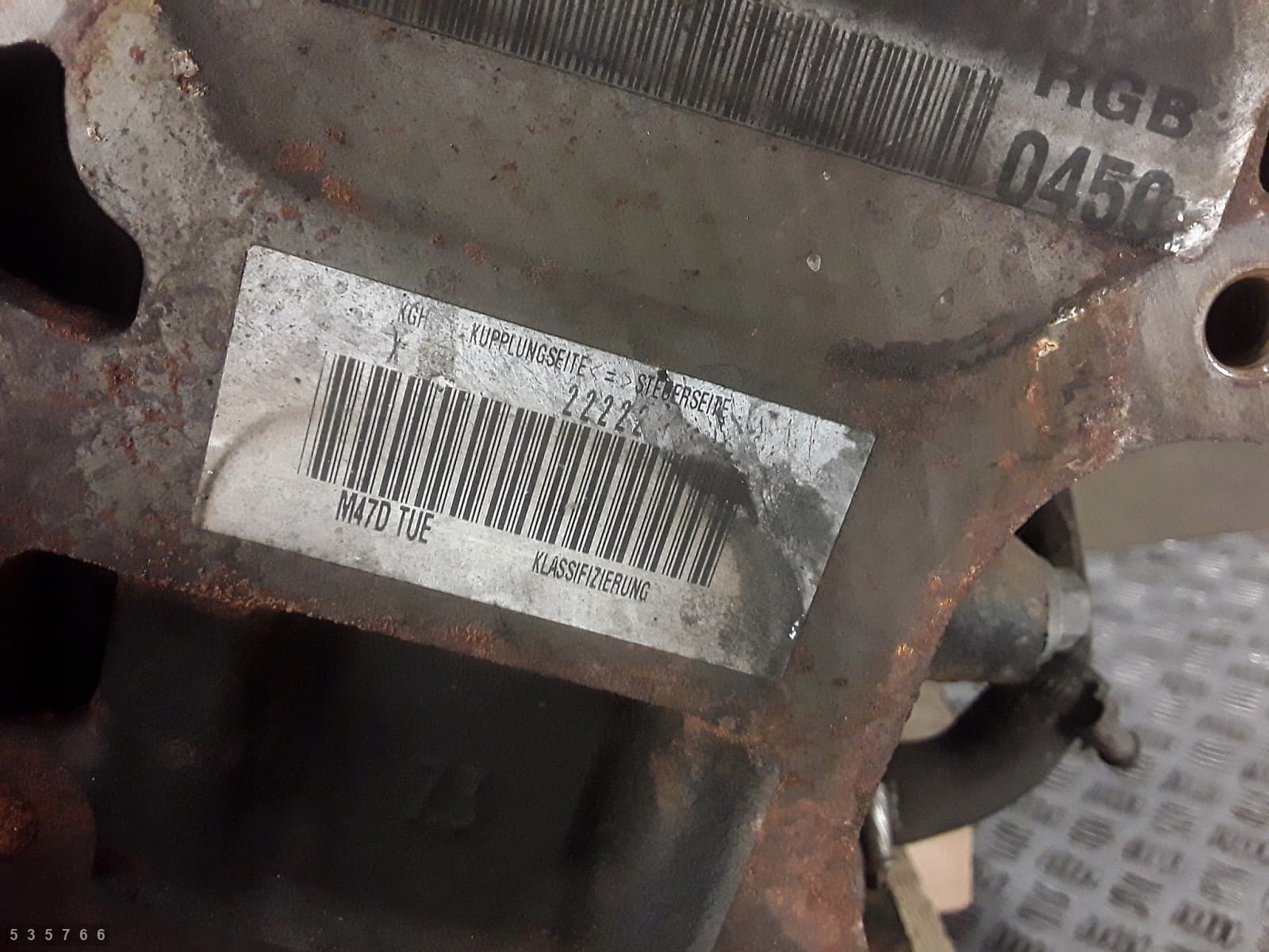 Moteur M47 D20 (204D4) — vue 6
