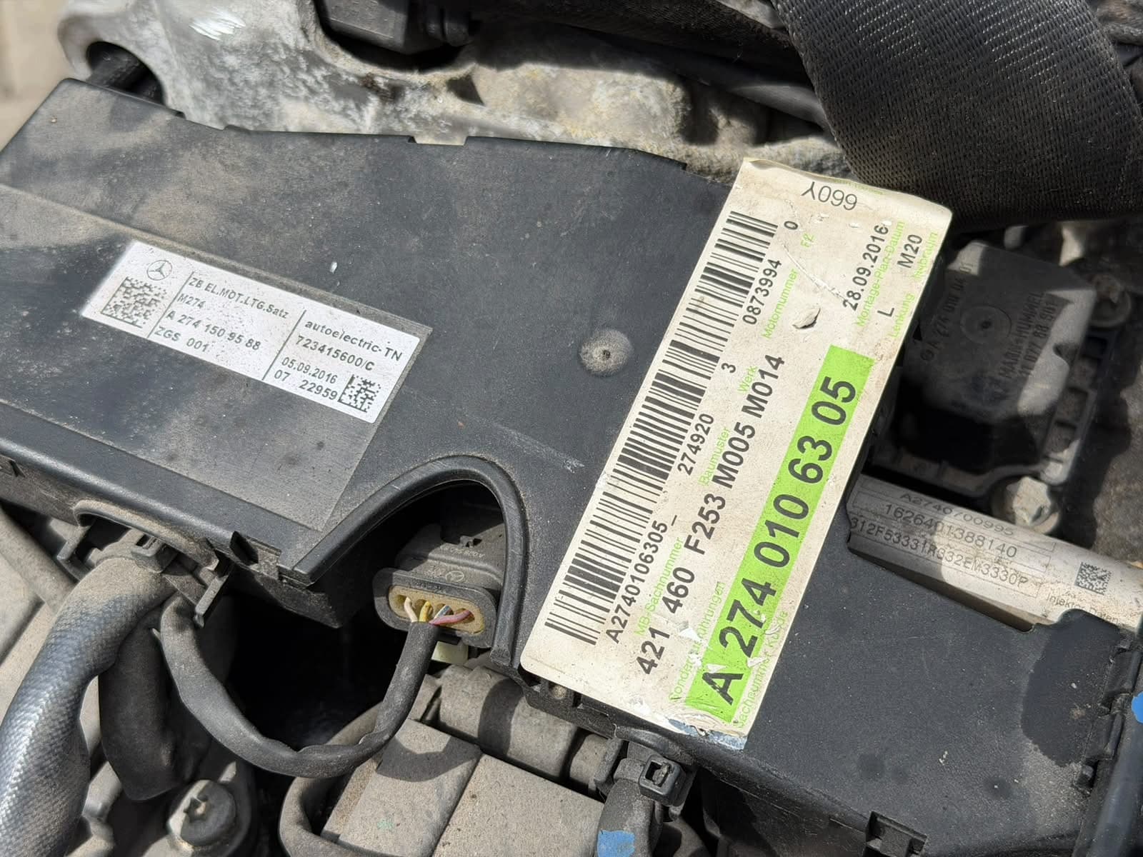 Moteur M 254.920 — vue 5