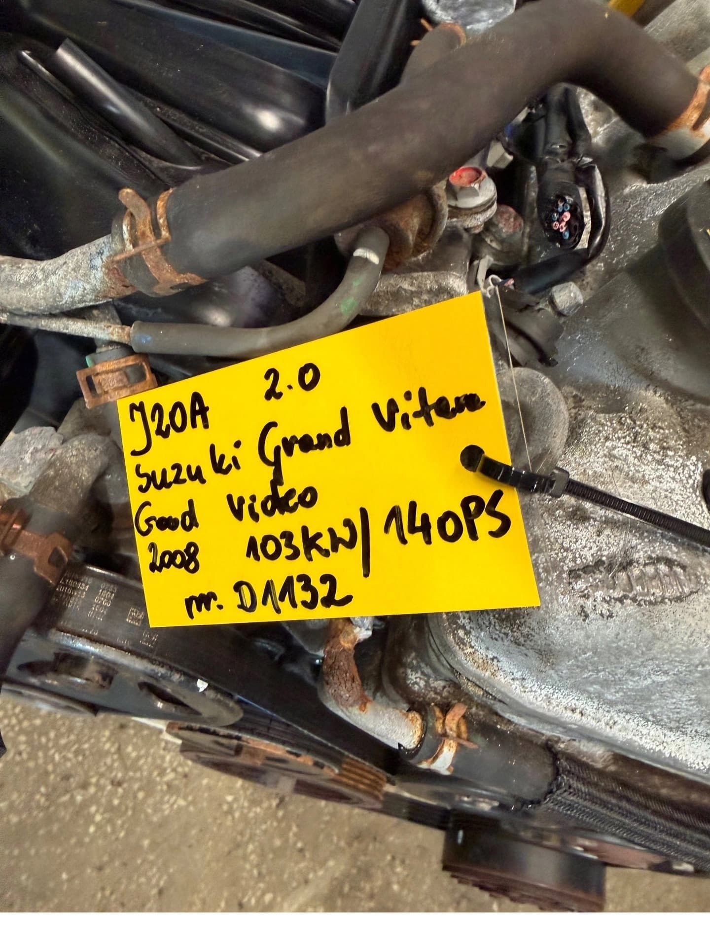 Moteur J20A — vue 8
