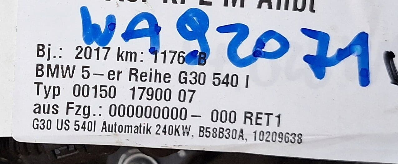 Moteur B58 B30 A — vue 16